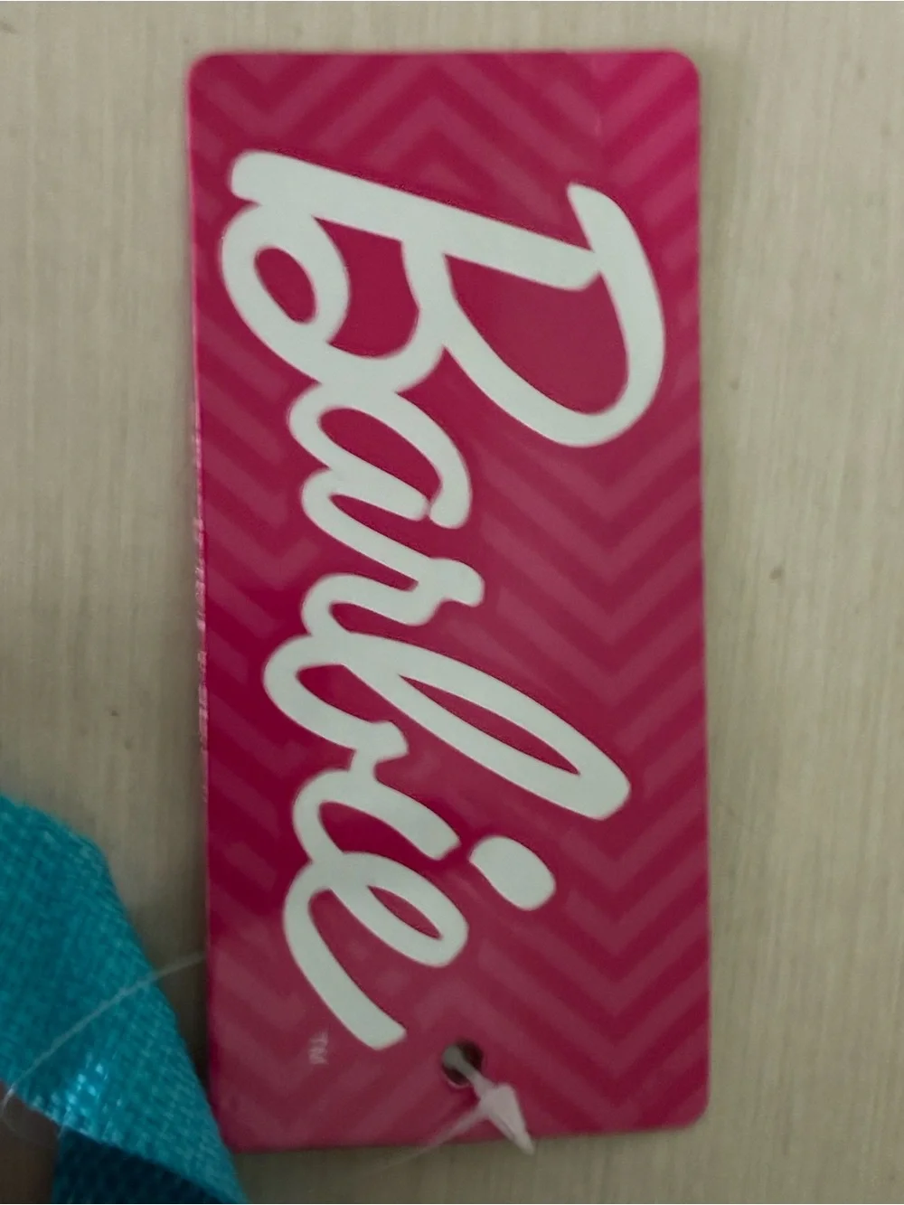 Barbie 15” Pink and Teal Gradient Graphic Backpack Zipper Adjustable Straps New